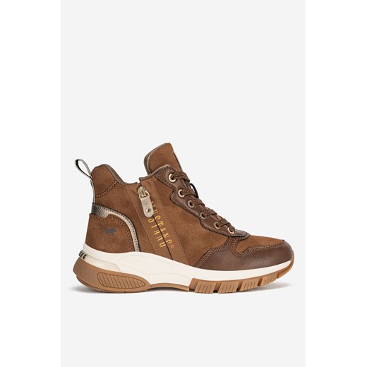 Botki Mustang jesienne sznurowane casual