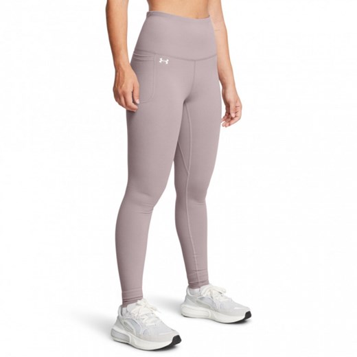 Damskie legginsy treningowe Under Armour Motion UHR Legging - beżowe ze sklepu Sportstylestory.com w kategorii Spodnie damskie - zdjęcie 174787059