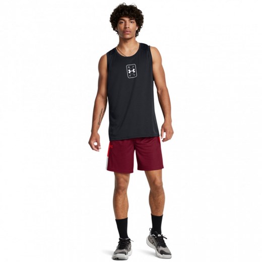 Męskie spodenki do koszykówki Under Armour UA Zone 7\" Short - czerwone ze sklepu Sportstylestory.com w kategorii Spodenki męskie - zdjęcie 174787245
