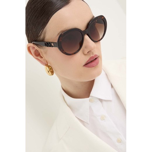 Michael Kors okulary przeciwsłoneczne SAN LUCAS damskie kolor brązowy 0MK2214U ze sklepu ANSWEAR.com w kategorii Okulary przeciwsłoneczne damskie - zdjęcie 174789445