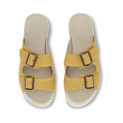 Ilse Jacobsen klapki damskie bez zapięcia casual żółte 