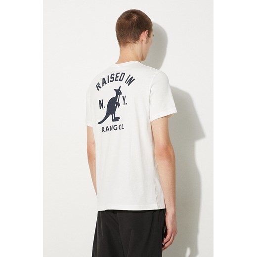 Kangol t-shirt bawełniany Heritage Basic kolor biały z nadrukiem Kangol XL PRM