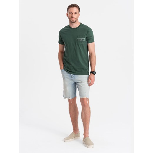T-shirt męski Ombre na wiosnę