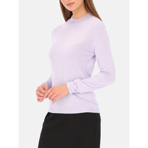 Fioletowy bambusowy sweter damski Potis & Verso Mai ze sklepu Eye For Fashion w kategorii Swetry damskie - zdjęcie 174798909