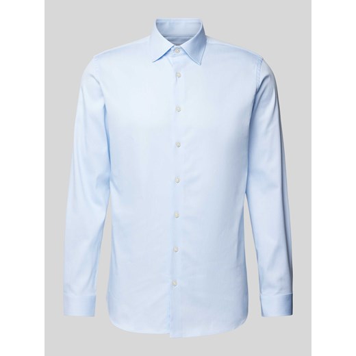 Koszula biznesowa o kroju slim fit z kołnierzykiem typu kent ze sklepu Peek&Cloppenburg  w kategorii Koszule męskie - zdjęcie 174799938