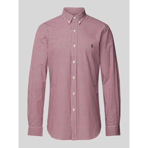 Koszula casualowa o kroju slim fit z kołnierzykiem typu button down ze sklepu Peek&Cloppenburg  w kategorii Koszule męskie - zdjęcie 174800237