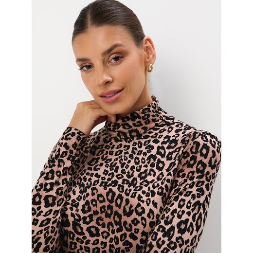 Bluzka damska wielokolorowa Mohito z długim rękawem 