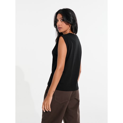 Sinsay - Crop top - czarny Sinsay S Sinsay