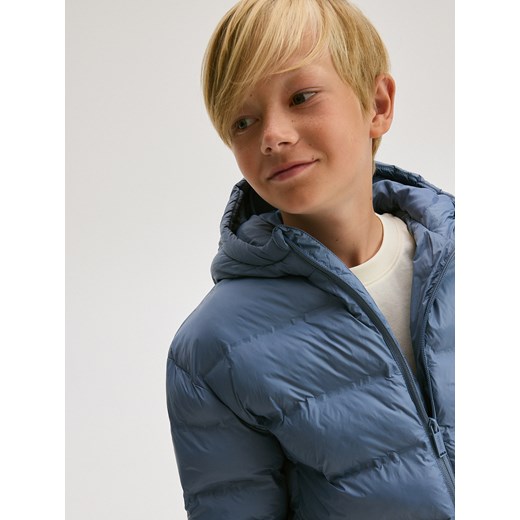 Reserved - Pikowana kurtka z kapturem - niebieski Reserved 146 (10 lat) Reserved