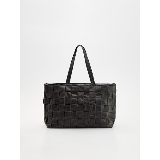 Reserved - Torebka shopper - kremowy ze sklepu Reserved w kategorii Torebki damskie - zdjęcie 174803808