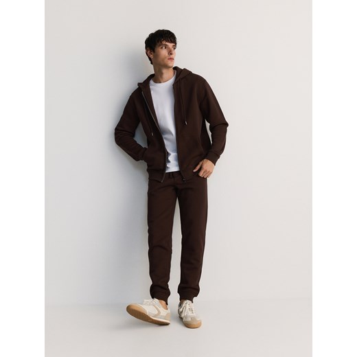 Reserved - Bluza z kapturem - ciemnobrązowy Reserved L Reserved