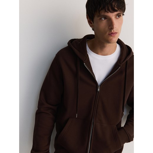 Reserved - Bluza z kapturem - ciemnobrązowy Reserved XXL Reserved