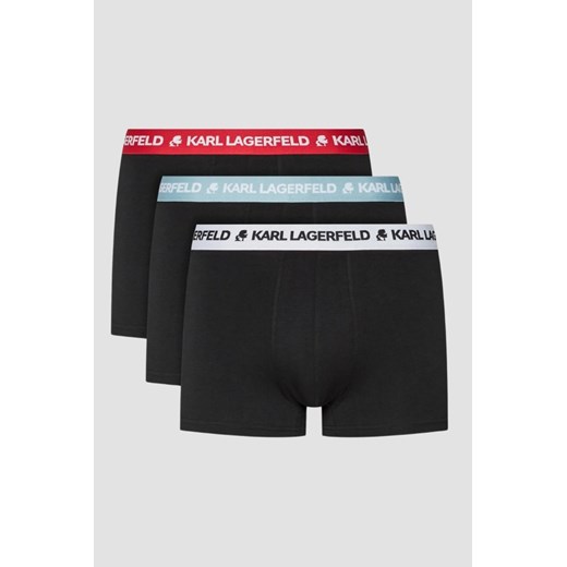 KARL LAGERFELD Zestaw czarnych bokserek 3PACKLogo Trunk Colorband, Rozmiar S ze sklepu outfit.pl w kategorii Majtki męskie - zdjęcie 174808408