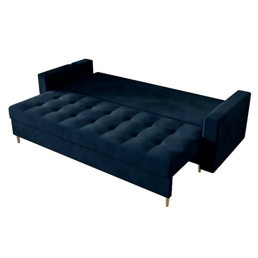 Granatowa kanapa rozkładana - Gemma Elior One Size Edinos.pl