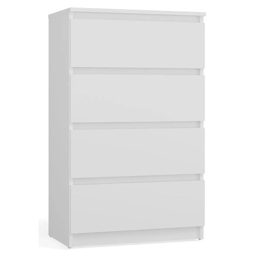 Biała skandynawska komoda 60 cm - Sulli 4X ze sklepu Edinos.pl w kategorii Komody - zdjęcie 174808769
