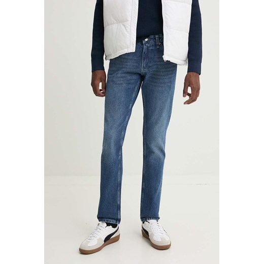 Tommy Jeans jeansy męskie kolor niebieski DM0DM20404 ze sklepu ANSWEAR.com w kategorii Jeansy męskie - zdjęcie 174809555