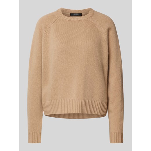 Sweter z dzianiny z prążkowanymi wykończeniami model ‘GABBIA’ ze sklepu Peek&Cloppenburg  w kategorii Swetry damskie - zdjęcie 174810889