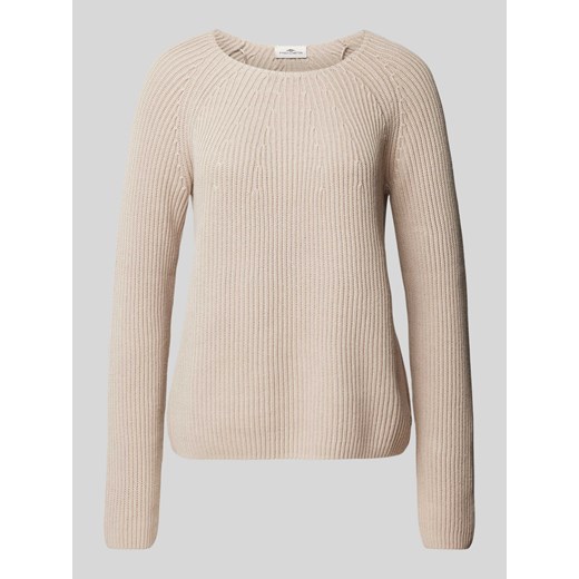Sweter z dzianiny z okrągłym dekoltem ze sklepu Peek&Cloppenburg  w kategorii Swetry damskie - zdjęcie 174811099