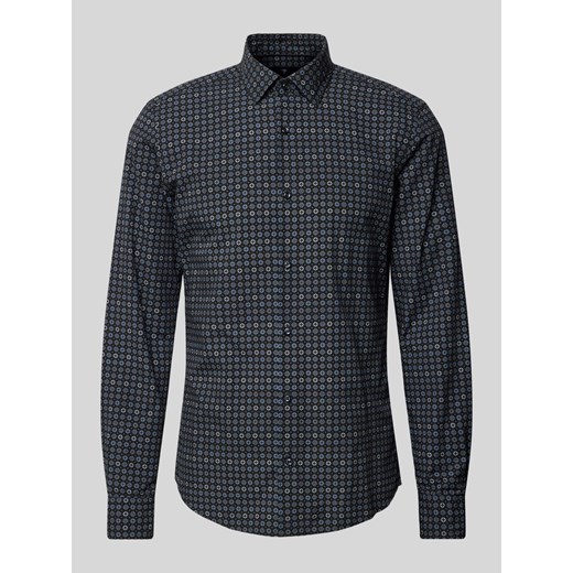 Koszula biznesowa o kroju slim fit z kołnierzykiem typu cutaway model ‘Pit’ ze sklepu Peek&Cloppenburg  w kategorii Koszule męskie - zdjęcie 174811118