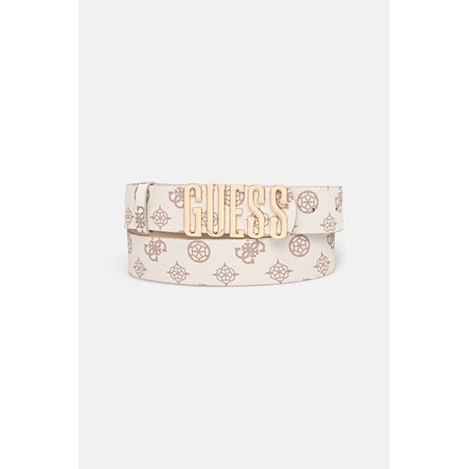Guess pasek damski kolor beżowy BW9173 P4435 ze sklepu ANSWEAR.com w kategorii Paski damskie - zdjęcie 174817317