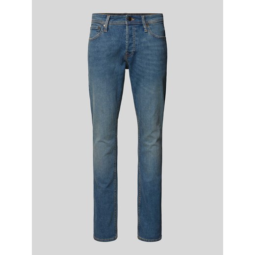 Jeansy o kroju slim fit z 5 kieszeniami model ‘GLENN’ ze sklepu Peek&Cloppenburg  w kategorii Jeansy męskie - zdjęcie 174817497