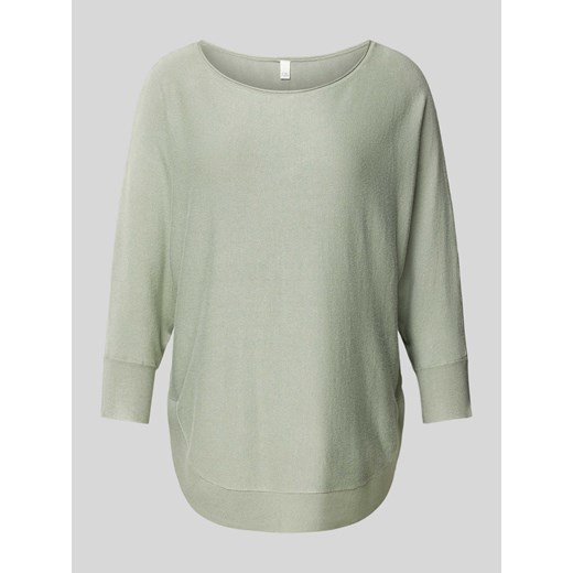 Sweter z dzianiny z rękawem o dł. 3/4 ze sklepu Peek&Cloppenburg  w kategorii Swetry damskie - zdjęcie 174817598