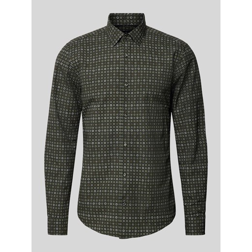 Koszula biznesowa o kroju slim fit z kołnierzykiem typu cutaway model ‘Pit’ ze sklepu Peek&Cloppenburg  w kategorii Koszule męskie - zdjęcie 174817866