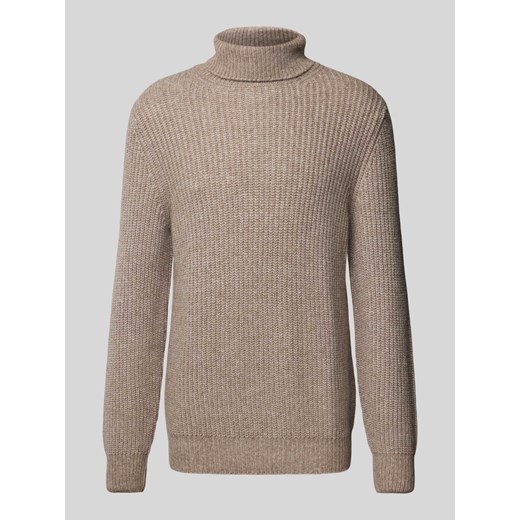 Sweter z dzianiny z golfem model ‘ROLLI’ ze sklepu Peek&Cloppenburg  w kategorii Swetry męskie - zdjęcie 174818087