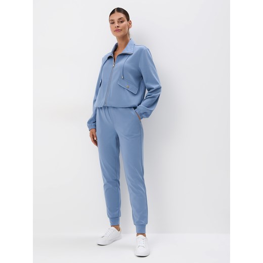 Niebieska bluza damska Mohito z wiskozy 