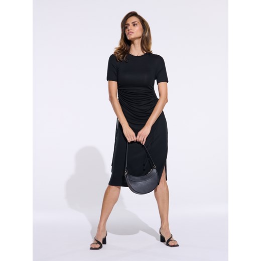 Sinsay sukienka z krótkimi rękawami midi 