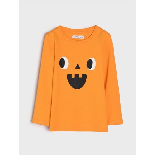 Sinsay - Koszulka z długimi rękawami - pomarańczowy ze sklepu Sinsay w kategorii T-shirty chłopięce - zdjęcie 174821459