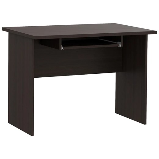 Biurko komputerowe do pracy 100 cm wenge - Madris ze sklepu Edinos.pl w kategorii Biurka i sekretarzyki - zdjęcie 174823559