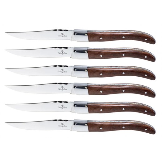 Zestaw 6 sztuk stalowych noży do steków B9-B70 ze sklepu Edinos.pl w kategorii Dom - zdjęcie 174823779