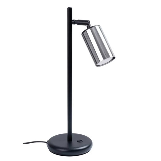 Lampka biurkowa z reflektorkiem czarny + chrom - A577-Wezo Lumes One Size Edinos.pl