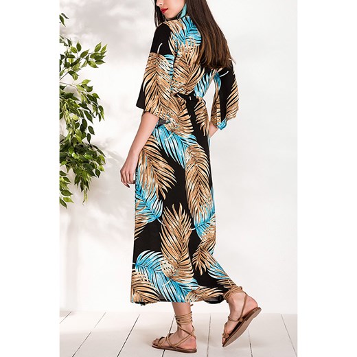 Sukienka La Angels maxi w kwiaty wiosenna
