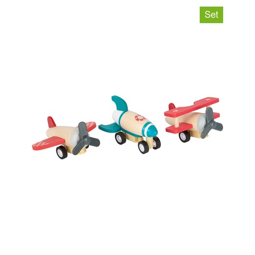 small foot Samoloty z funkcją naciągania (3 szt.) - 12 m+ ze sklepu Limango Polska w kategorii Zabawki - zdjęcie 174830477