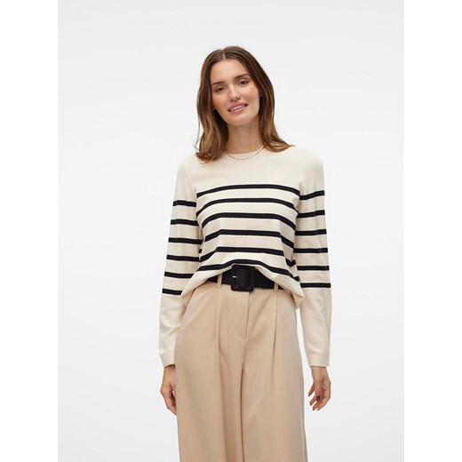 Vero Moda Sweter w kolorze beżowo-czarnym ze sklepu Limango Polska w kategorii Swetry damskie - zdjęcie 174831898