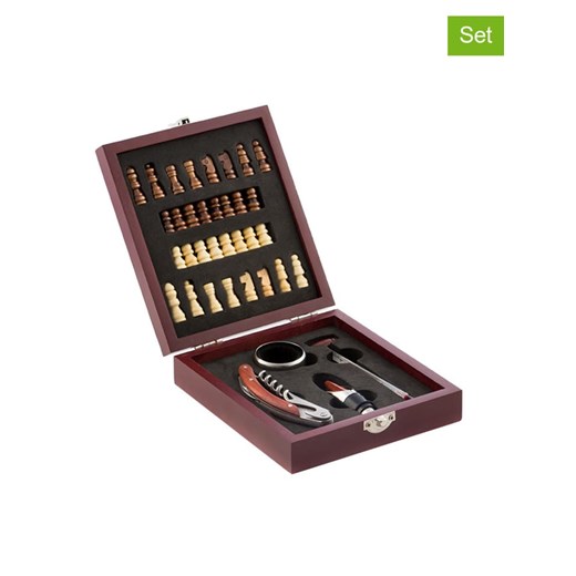 InnovaGoods 37-częściowy zestaw akcesoriów w kolorze brązowo-białym do wina ze sklepu Limango Polska w kategorii Naczynia - zdjęcie 174832116