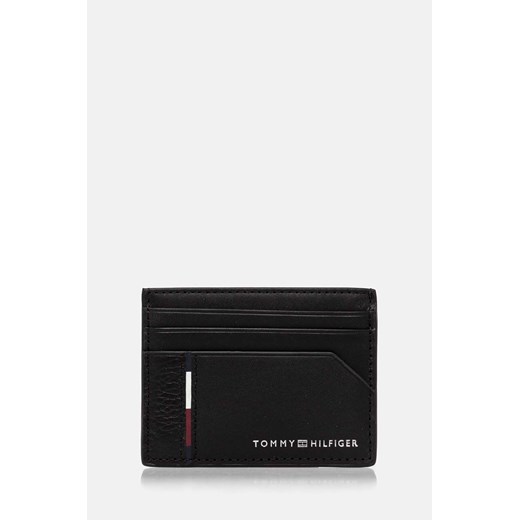 Tommy Hilfiger etui na karty skórzane kolor czarny AM0AM12769 ze sklepu ANSWEAR.com w kategorii Portfele męskie - zdjęcie 174832609