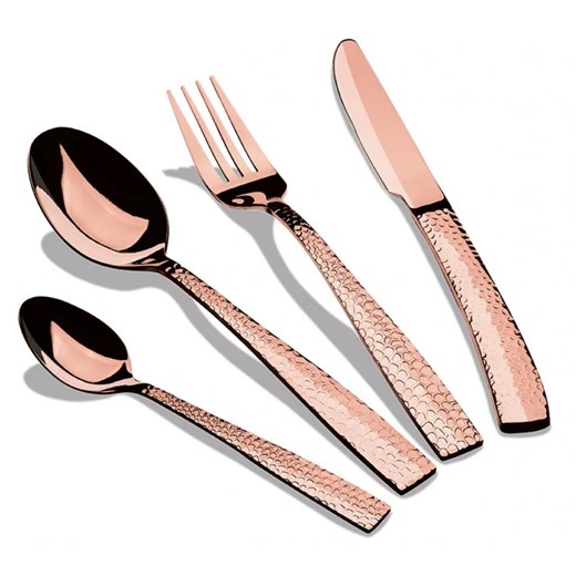 Komplet złotych sztućców w stylu glamour N9-G04 ze sklepu Edinos.pl w kategorii Sztućce - zdjęcie 174833306