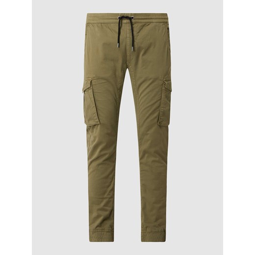 Spodnie cargo o kroju tapered fit z elastycznymi wykończeniami ze sklepu Peek&Cloppenburg  w kategorii Spodnie męskie - zdjęcie 174835157