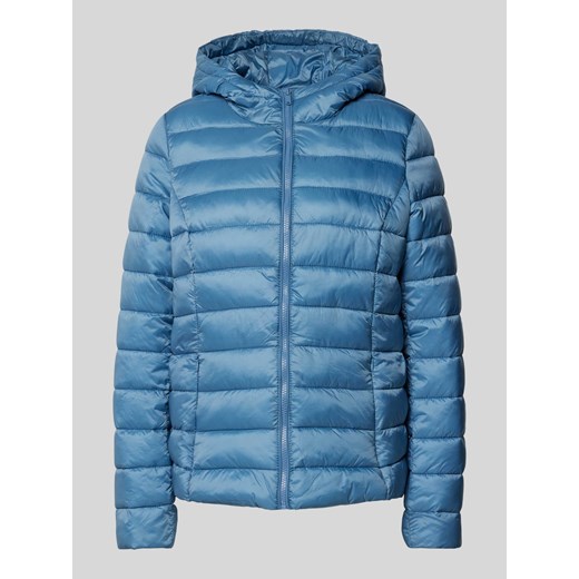 Kurtka pikowana o kroju regular fit z kapturem ze sklepu Peek&Cloppenburg  w kategorii Kurtki damskie - zdjęcie 174838138