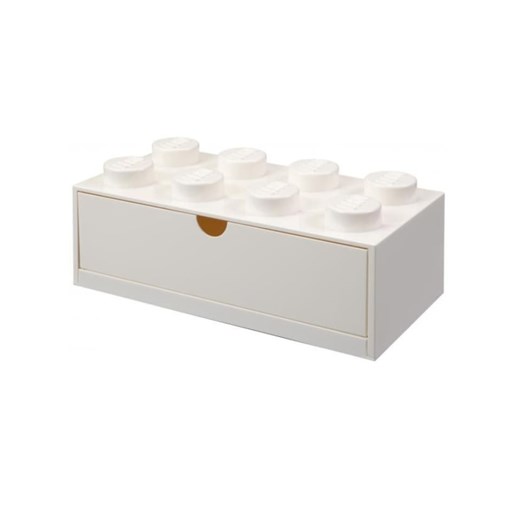 LEGO Pojemnik &quot;Brick 8&quot; w kolorze białym z szufladami - 32 x 16 x 12 cm ze sklepu Limango Polska w kategorii Pojemniki kuchenne - zdjęcie 174841368