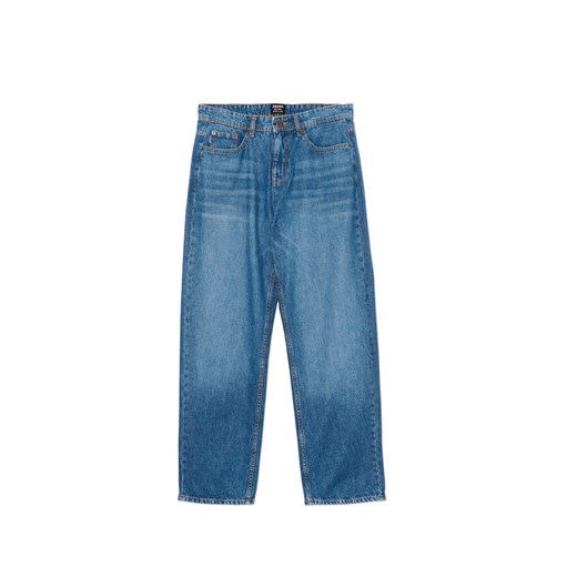 Cropp - Granatowe jeansy relaxed fit - niebieski ze sklepu Cropp w kategorii Jeansy męskie - zdjęcie 174842848