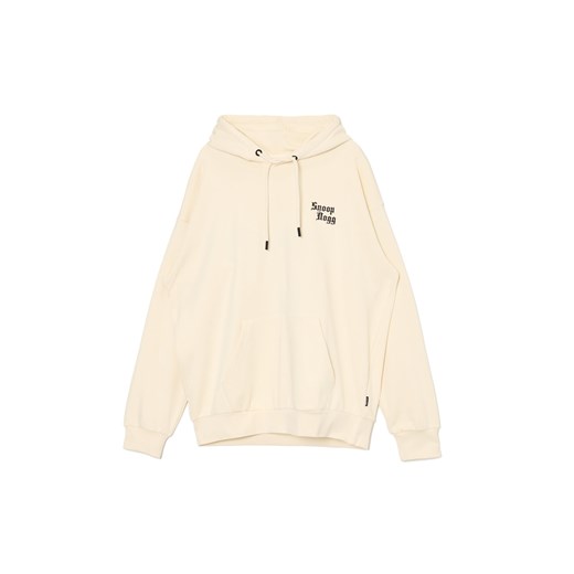 Cropp - Bluza z kapturem Snoop Dogg - kremowy Cropp M Cropp