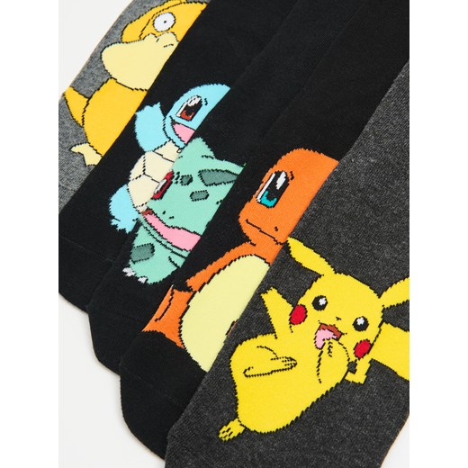 Cropp - 5 pack skarpet Pokémon - czarny Cropp 43-46 Cropp