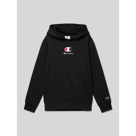 Bluza z kapturem i wyhaftowanym logo model ‘Rochester’ ze sklepu Peek&Cloppenburg  w kategorii Bluzy chłopięce - zdjęcie 174844735