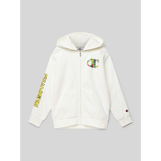Bluza rozpinana z nadrukiem z logo ze sklepu Peek&Cloppenburg  w kategorii Bluzy chłopięce - zdjęcie 174844866