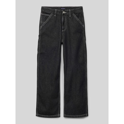 Jeansy z prostą nogawką i naszywką z logo model ‘ALEX CARPENTER’ ze sklepu Peek&Cloppenburg  w kategorii Spodnie chłopięce - zdjęcie 174845306