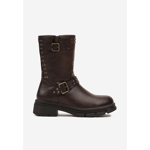 Botki Renee casual na zamek 